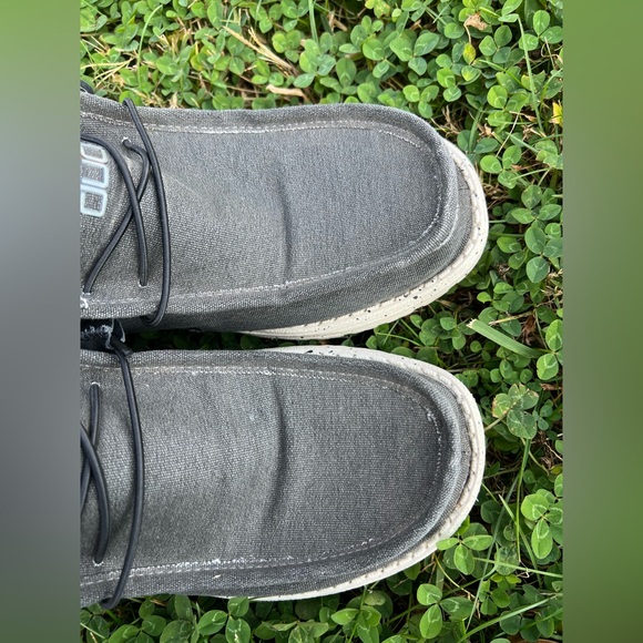 Hey Dude Men’s Wally Stretch Black & Grey Comfy Western Slip on Shoes Size 11 - Picture 3 of 10